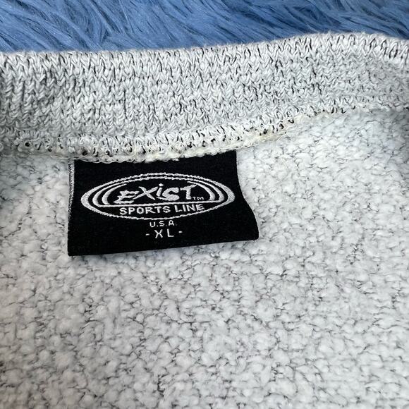 VINTAGE USA Crewneck Sweater Size XL Mens Gray Retro Exist Sports 90s - Picture 11 of 12
